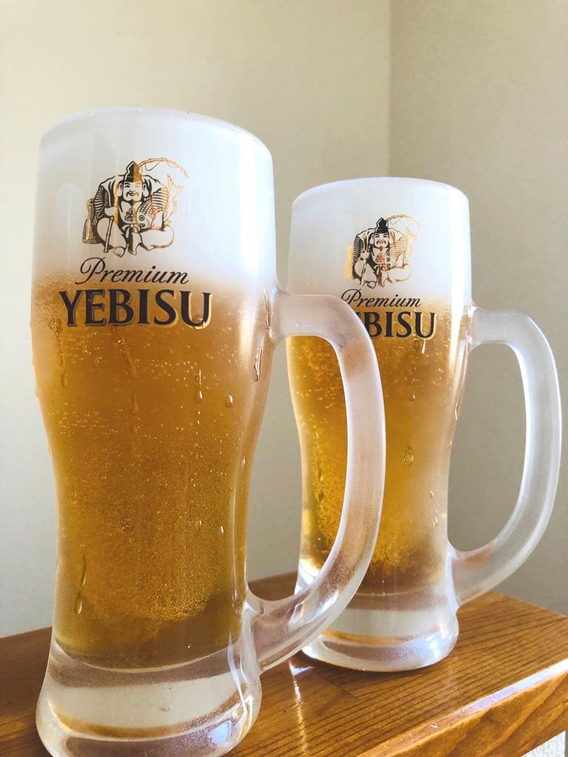 tomo　食品サンプル　エビスビール　2点