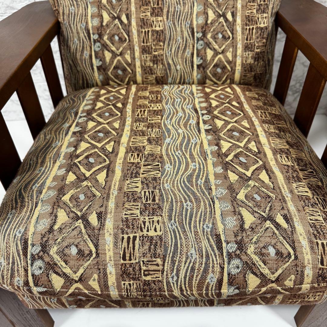 ①美品　KARIMOKU カリモク　シングルソファ　アームチェア　高級　国産家具