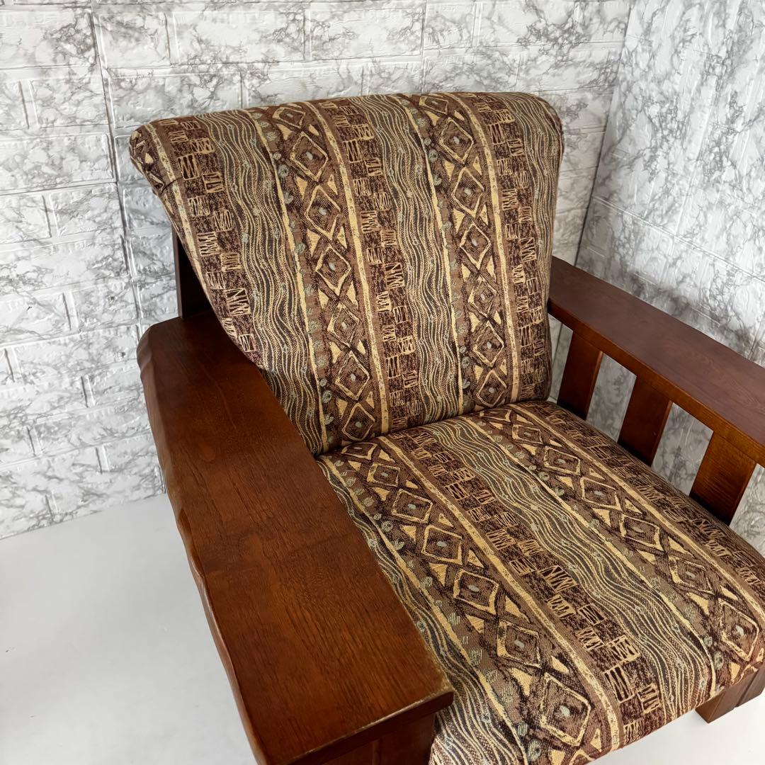 ①美品　KARIMOKU カリモク　シングルソファ　アームチェア　高級　国産家具