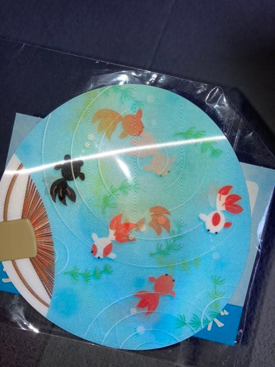 うちわ　団扇　金魚　１つ