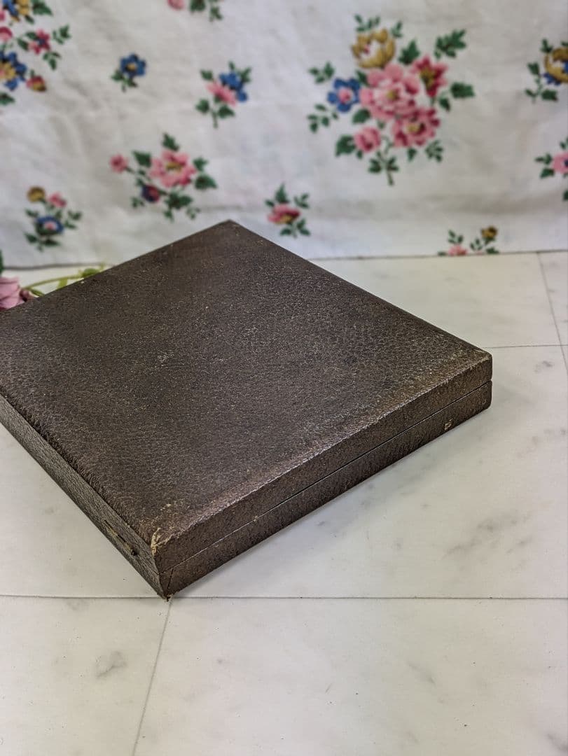 イギリス アンティーク シルバープレート スプーン ６本 ケース入り