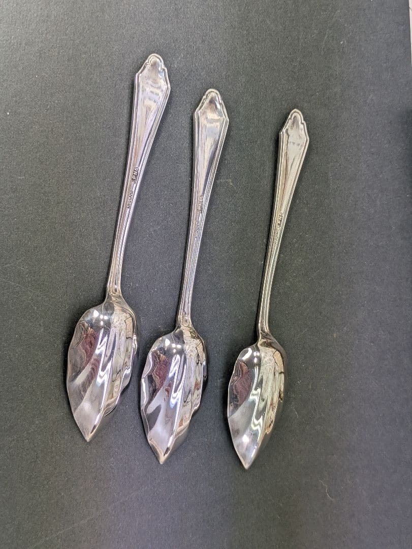 イギリス アンティーク シルバープレート スプーン ６本 ケース入り