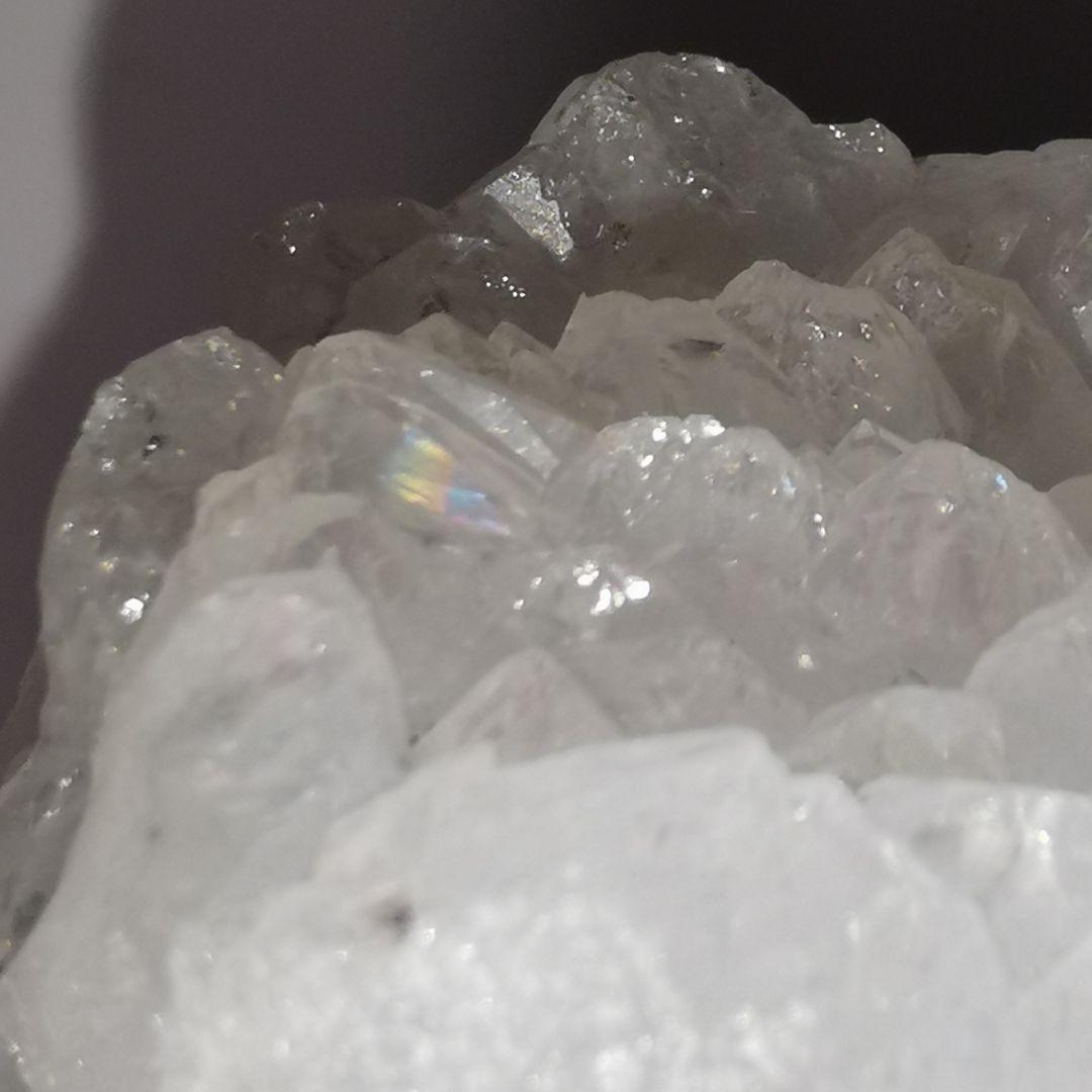 原石 天然レインボークオーツ アナンダライト クラスター 97g