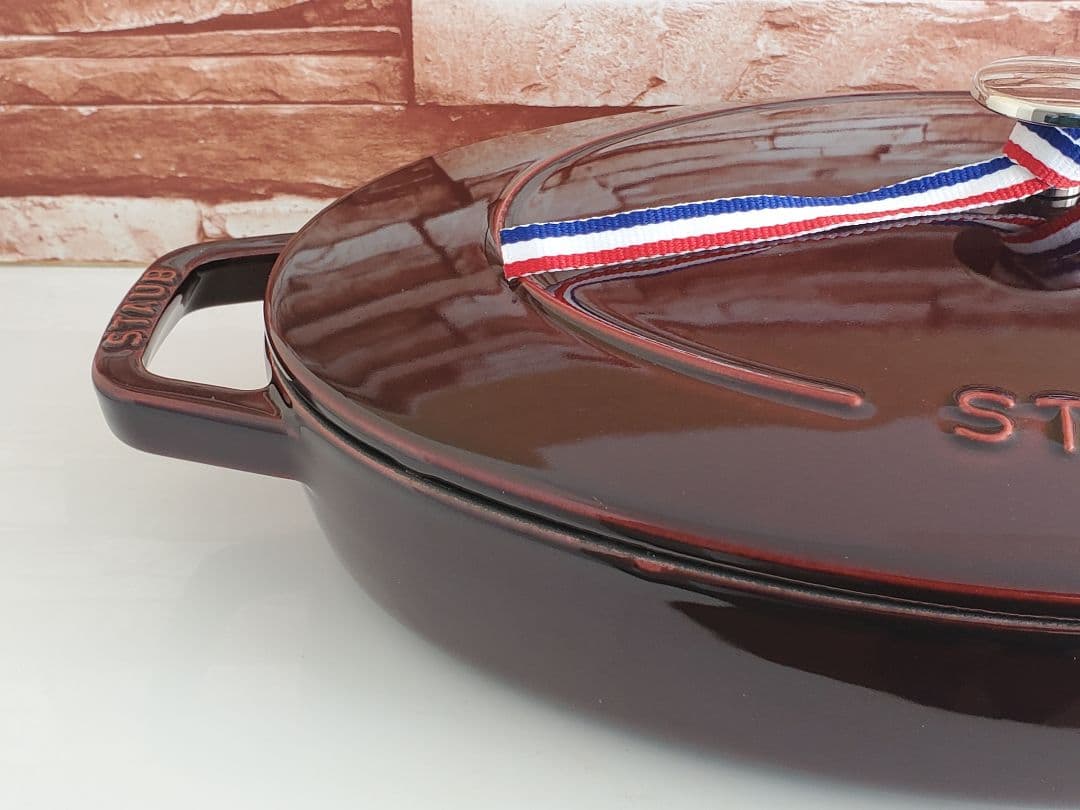 【極美品/週末価格】staub オーバル ホットプレート 33cm大型