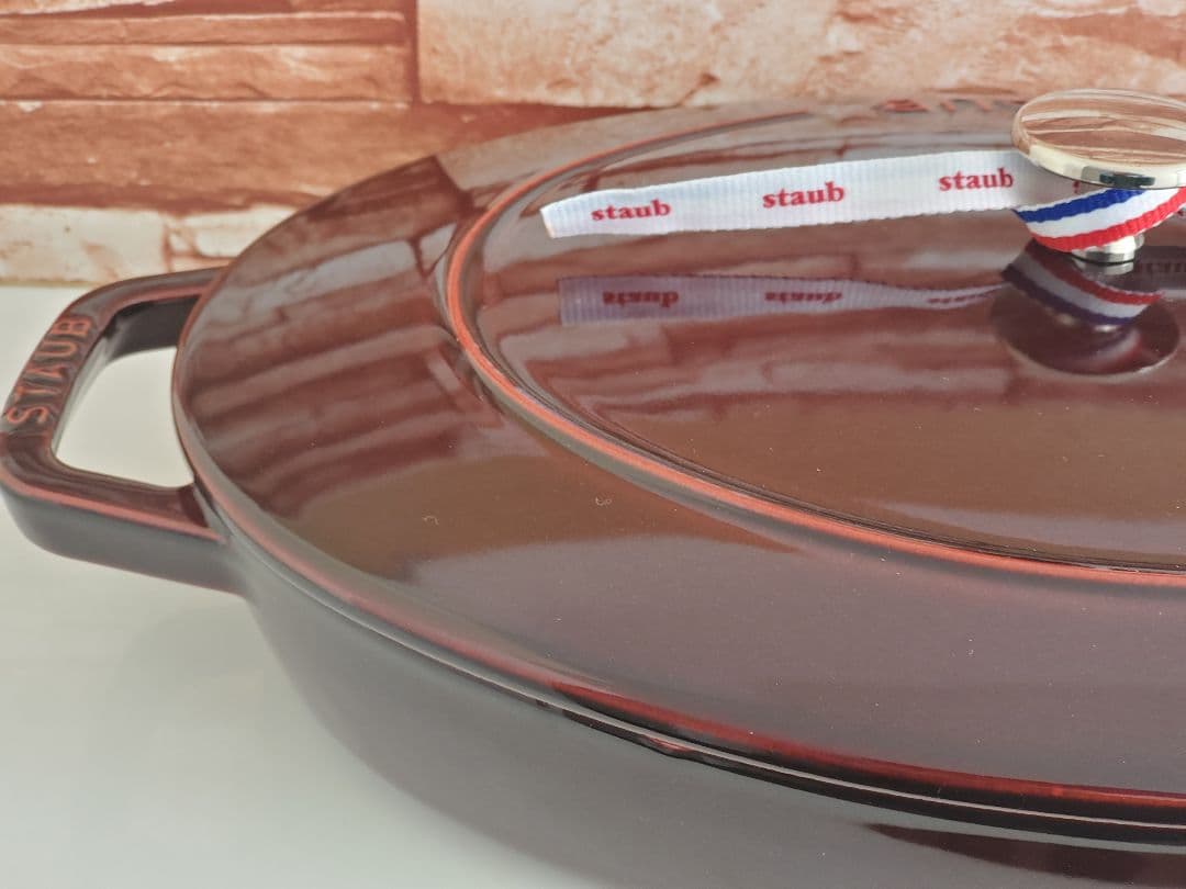 【極美品/週末価格】staub オーバル ホットプレート 33cm大型