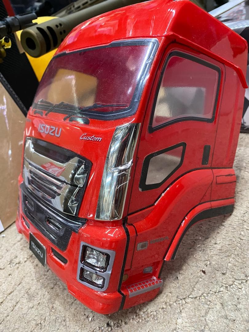 [修] ABCホビー　1/10 いすゞ　ギガ　ポリカボディ　素人製作品