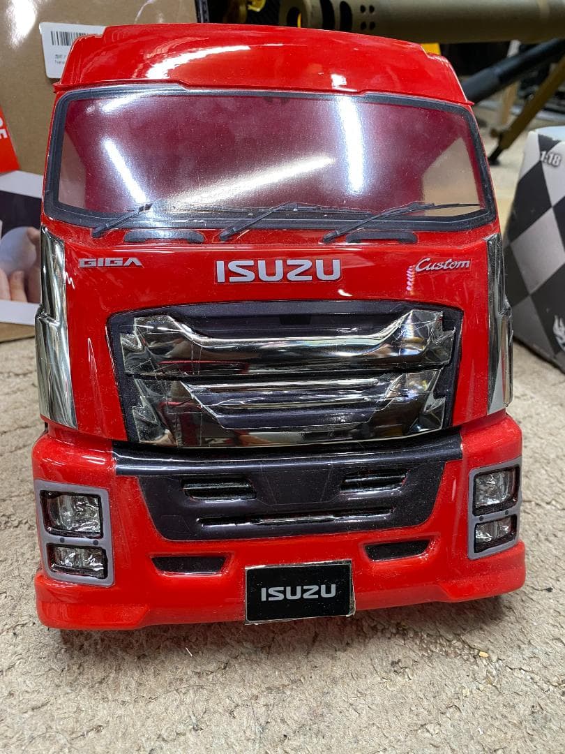 [修] ABCホビー　1/10 いすゞ　ギガ　ポリカボディ　素人製作品