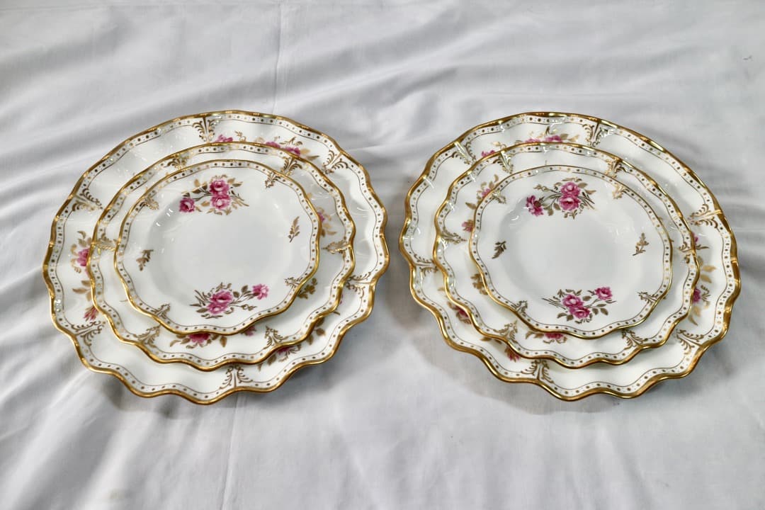 ロイヤルクラウンダービー ピンクストンローズ プレート6枚セット 小中大 皿