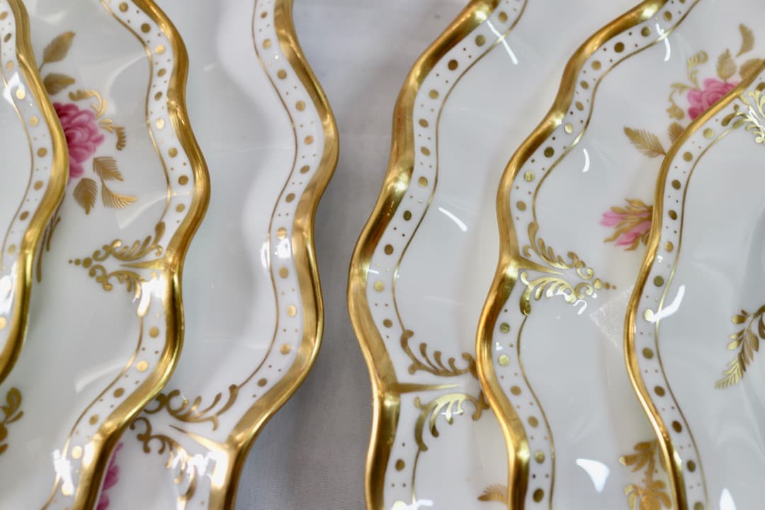 ロイヤルクラウンダービー ピンクストンローズ プレート6枚セット 小中大 皿