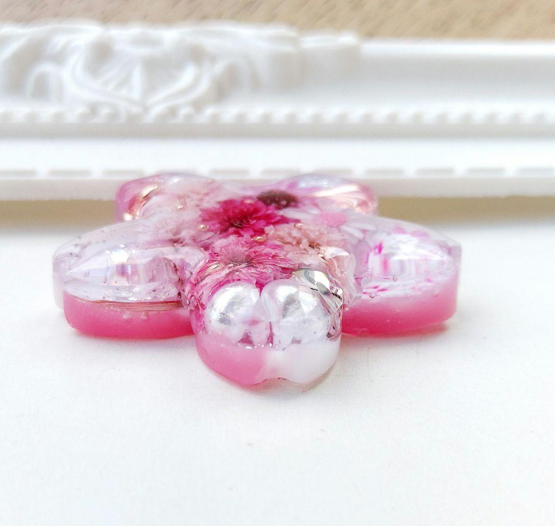 【1055】レジン　桜　ヘアゴム　ポニーフック　ブロ―チ　ハンドメイド