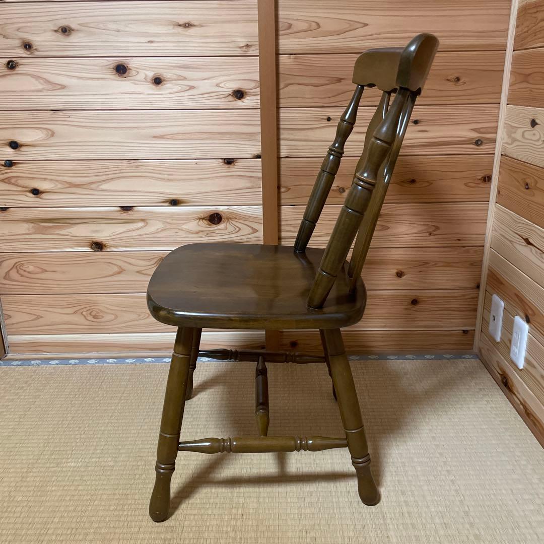 ウィンザーチェア木製 ダイニングチェアレトロビンテージ コイズミ　⑤
