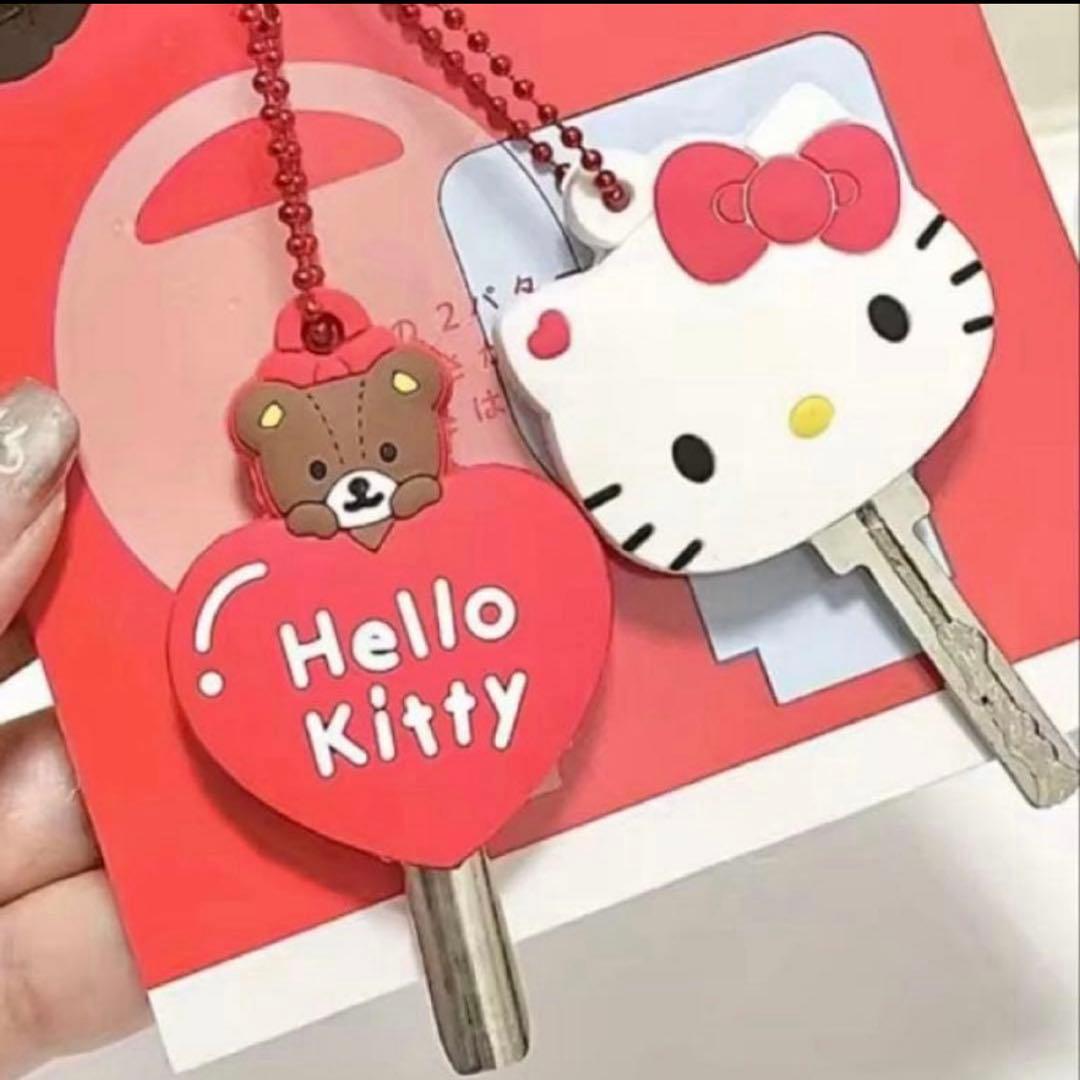 ✨️キティちゃん ハローキティ キーカバー キーチェーンキーホルダー