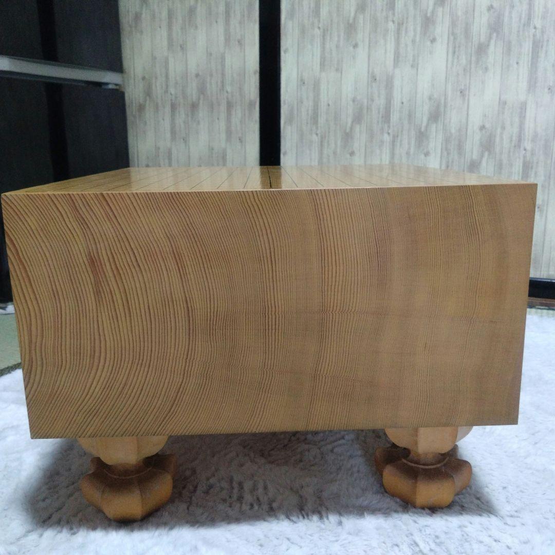 【囲碁】本榧碁盤　7寸　　天地柾目盤