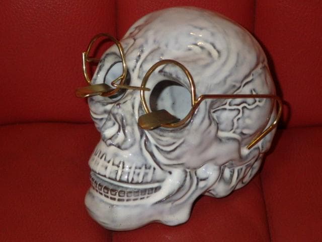 50'S★スカル★灰皿★アシュトレイ★ビンテージ★ドクロ★ガイコツ★骨★置物