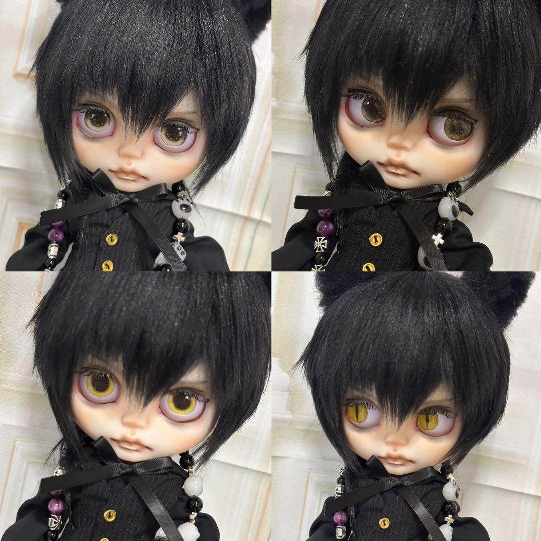 ☆*☆様 アイシードール本体男の子 ボアウィッグ OF付き 黒猫