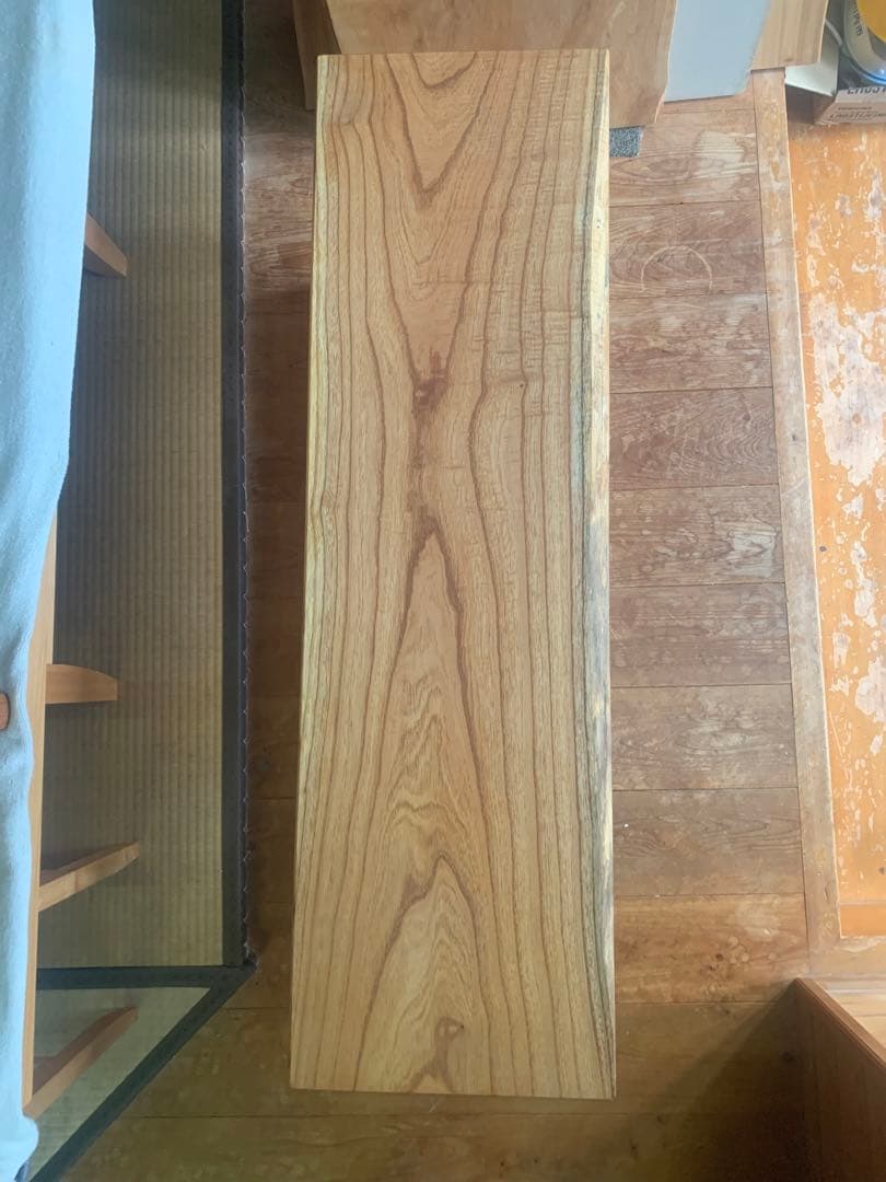 送料込、長期保管セール品♦︎無垢材(栴檀)サイドテーブル、TVボード