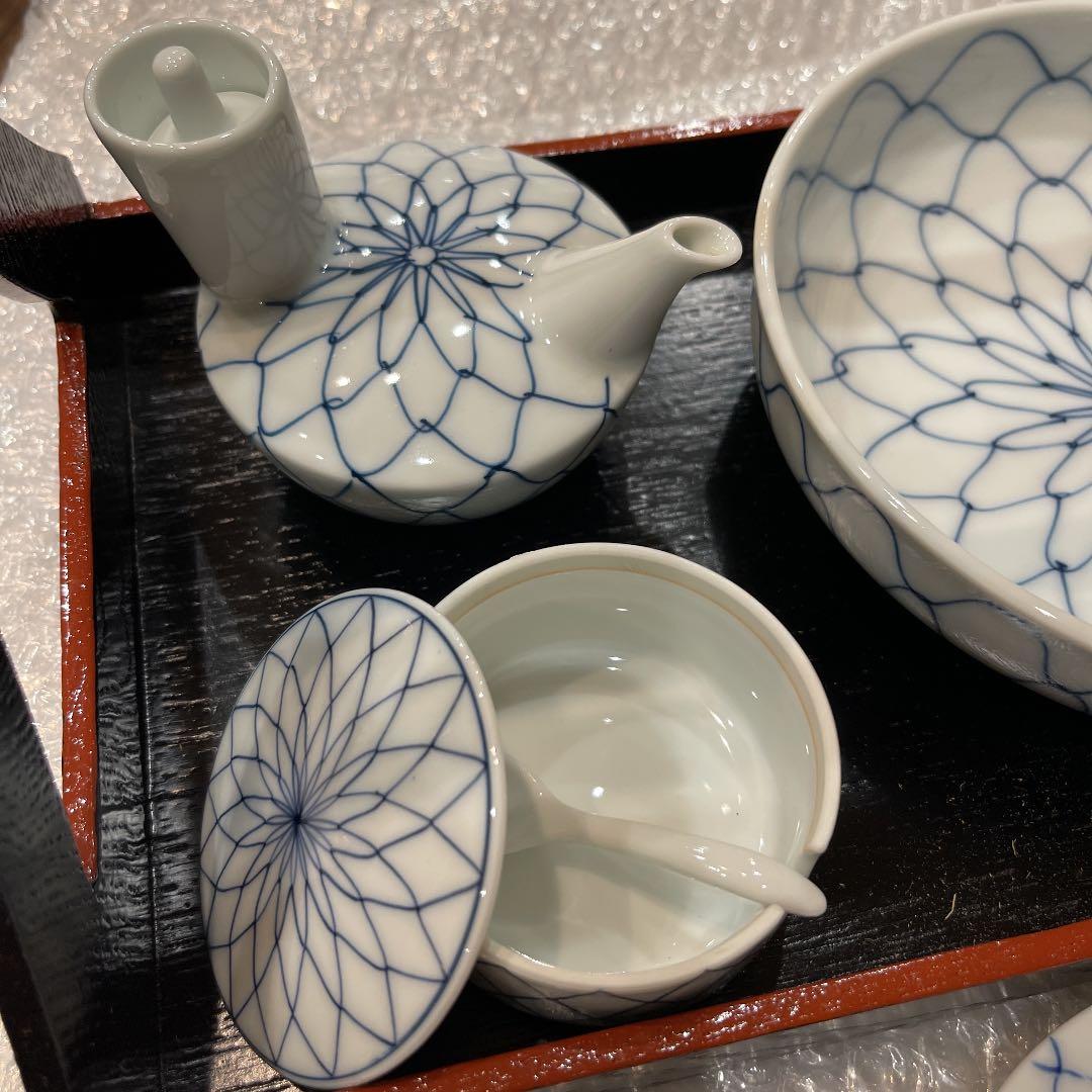 永峰　有田焼　小皿、中皿、醤油差しetc〜セット