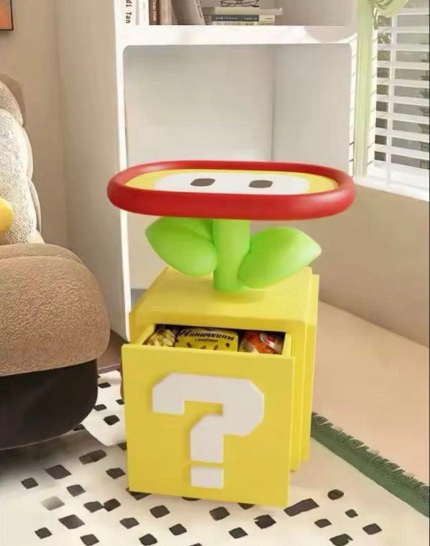 スーパーマリオ　?ボックス　フラワーテーブル　インテリア　特大 　オブジェ