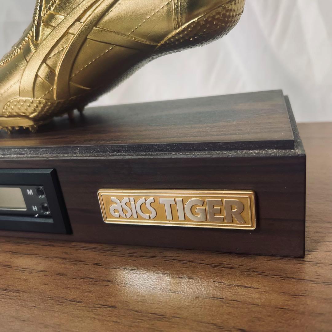 【超希少】アシックス　タイガー　ゴールド　スパイク　置き時計 コレクターアイテム