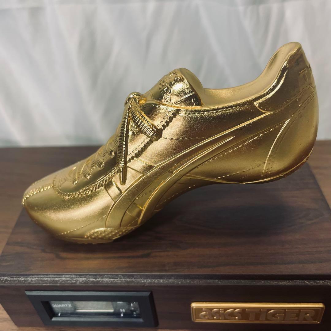 【超希少】アシックス　タイガー　ゴールド　スパイク　置き時計 コレクターアイテム