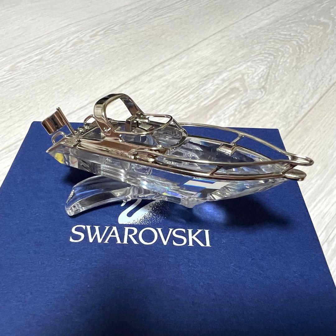 SWAROVSKI スワロフスキー クルーザー ボート 置物 オブジェ 船 舟