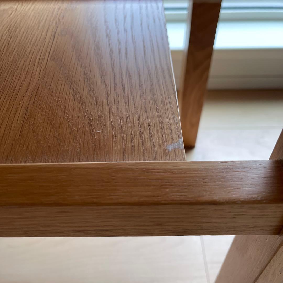 無印良品 オーク無垢材 サイドテーブル ベンチ スツール 椅子 チェア 台 棚