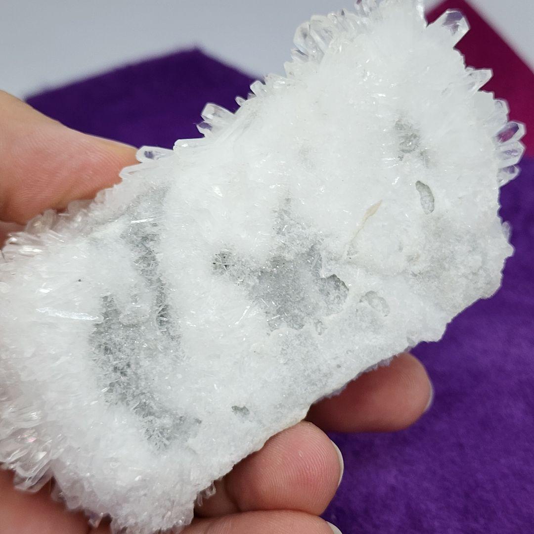 一点物の自然芸術！美しい菊花水晶クラスター 癒しのエネルギーを宿した希少品