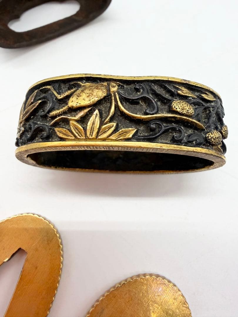 薩摩金工 小柄 和田戸山住国助在銘小刀 江戸時代金工 美濃住光仲刀装具