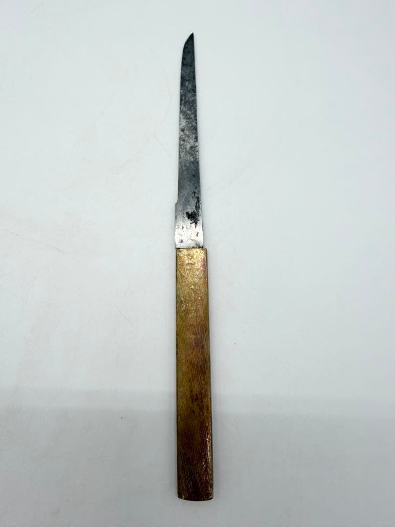 薩摩金工 小柄 和田戸山住国助在銘小刀 江戸時代金工 美濃住光仲刀装具