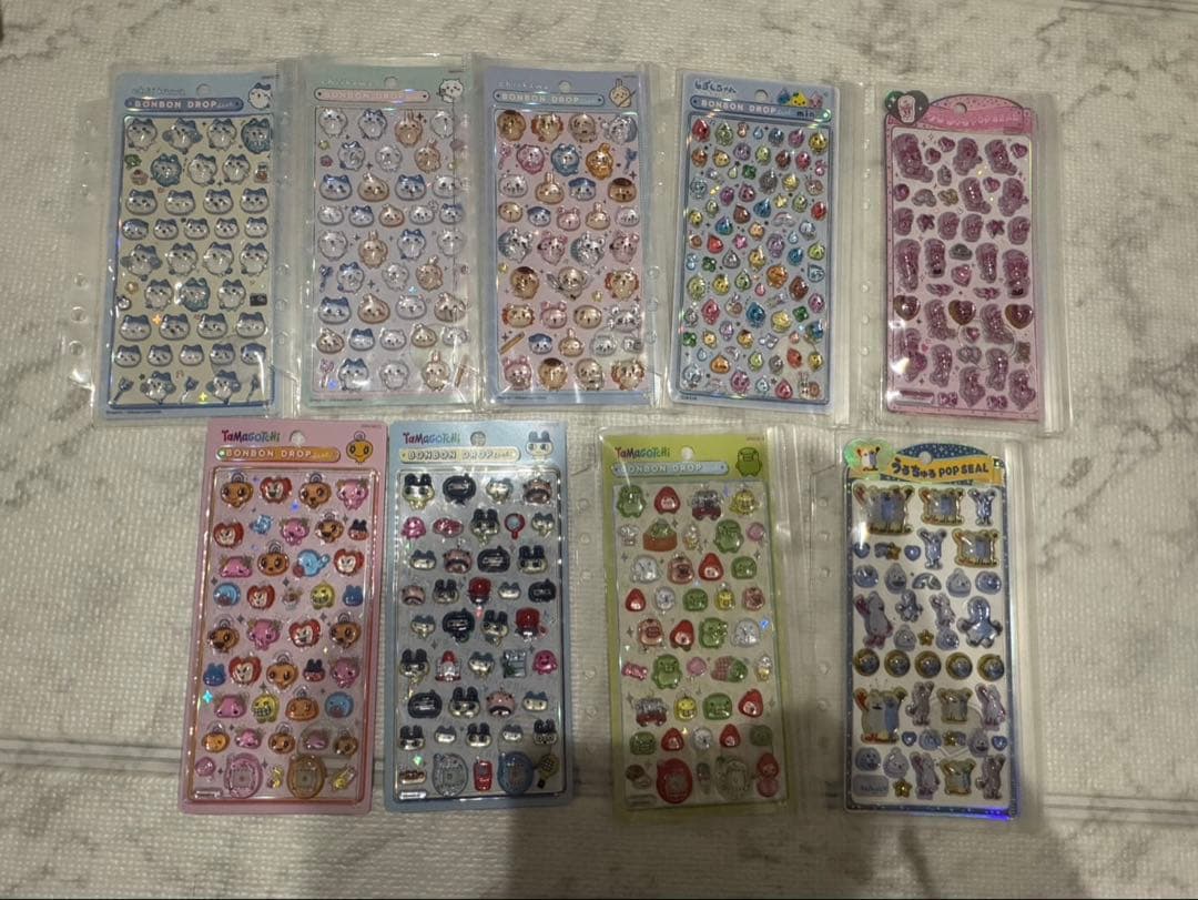 ボンボンドロップシール うるちゅるポップシール サンリオ ディズニーたまごっち