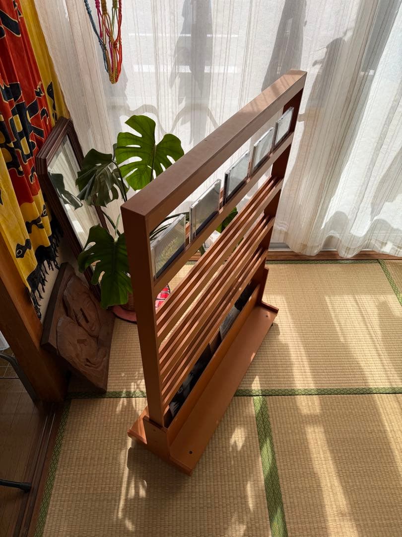 チーク CDラック マガジンラック vintage