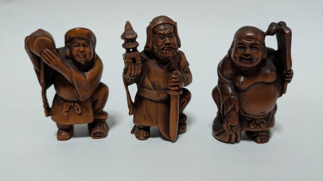 【9点まとめ売り】 根付 七福神 動物 光玉 銘有り 美術品 コレクション