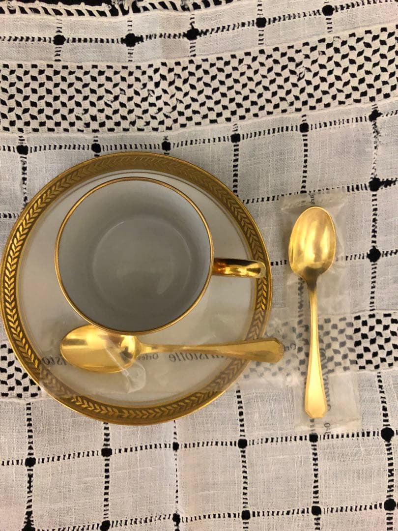 クリストフル ゴールドプレート モカスプーン 新品　未使用品　2本