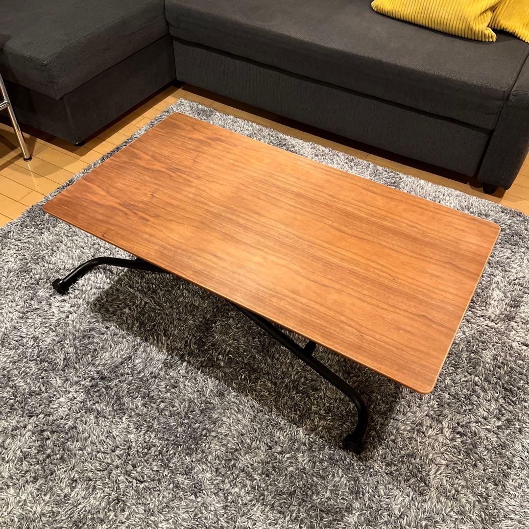 Noce アジャスタブルテーブルBF6420 ブラック×ウォールナット