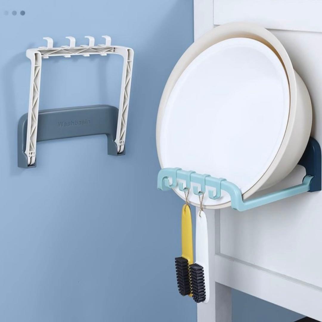 お風呂　ラック　フック　壁掛け　吸盤　強力　賃貸　洗面器　掃除用具　タオルかけ