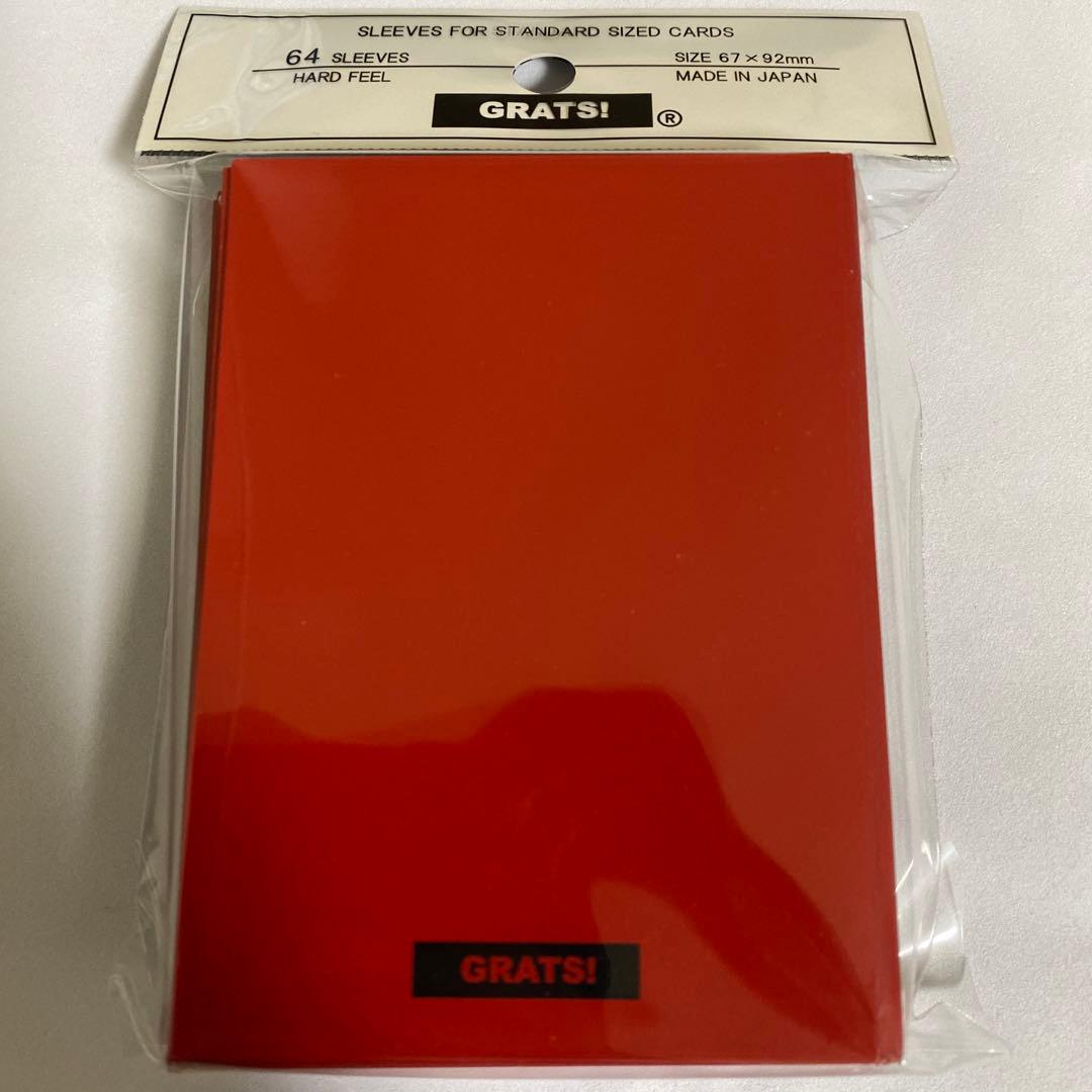 GRATS！スリーブ アカイロ 限定カラー 赤 レッド 無地 - メルカリ