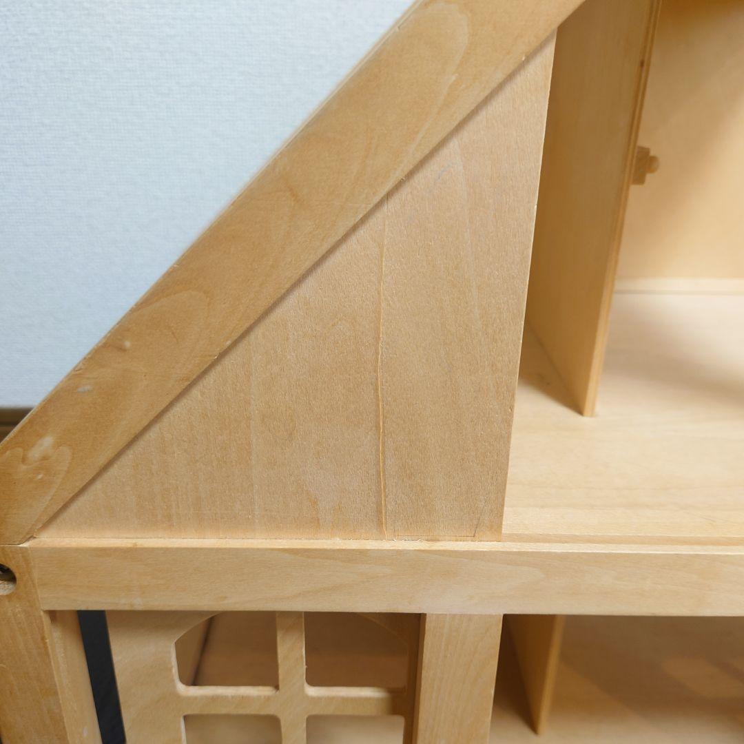 05】ボーネルンド 廃盤 貴重 大きな 白木のドールハウス ボーネルンド