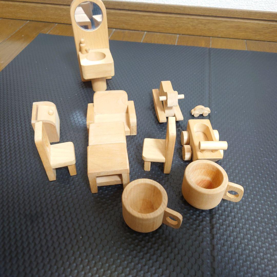 05】ボーネルンド 廃盤 貴重 大きな 白木のドールハウス ボーネルンド