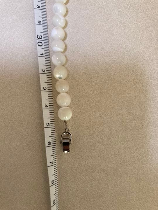 アクアマリン水晶ミルキークォーツネックレス 35cm