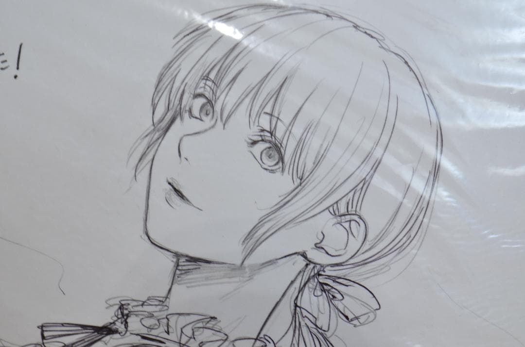 手書きイラスト（直筆）色紙 / 彩乃浦助 / 検：バカ女26時、じい様が行く