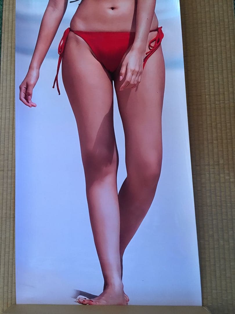 佐野ひなこ 等身大ポスター 赤ビキニで挑発