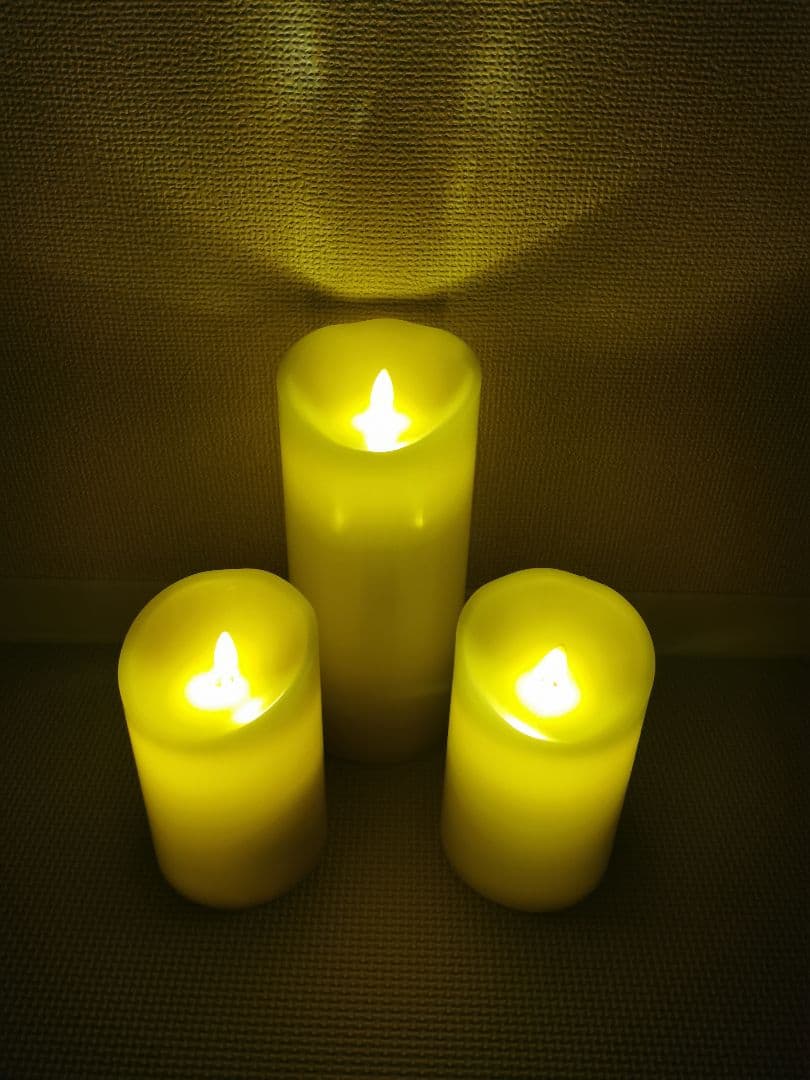 LEDキャンドル LUMINARA ピラー 3本セット