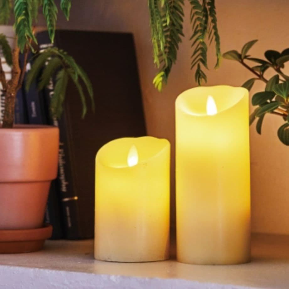 LEDキャンドル LUMINARA ピラー 3本セット