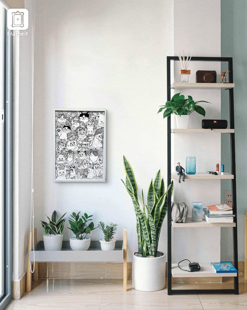 【猫まみれBIG】 原画　一点物　インテリア　猫　アート