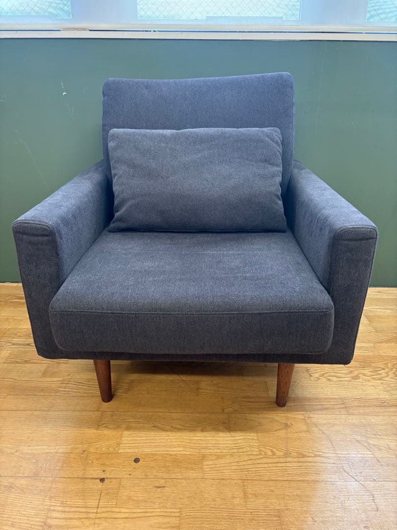 M046 グレー 1人掛けソファ 幅760mm