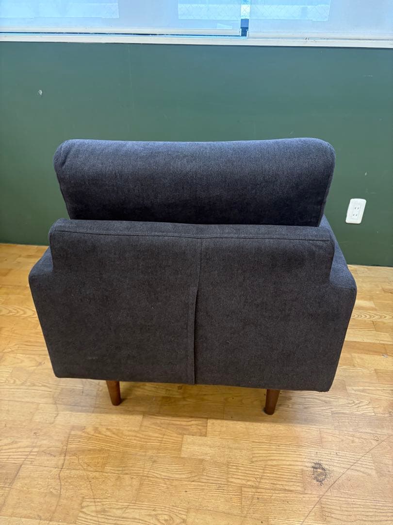 M046 グレー 1人掛けソファ 幅760mm