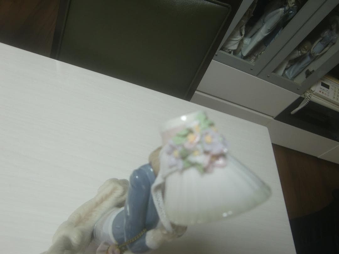 LLADRO リヤドロ 【犬とお散歩】2 レース美品 値下 リアドロ L263