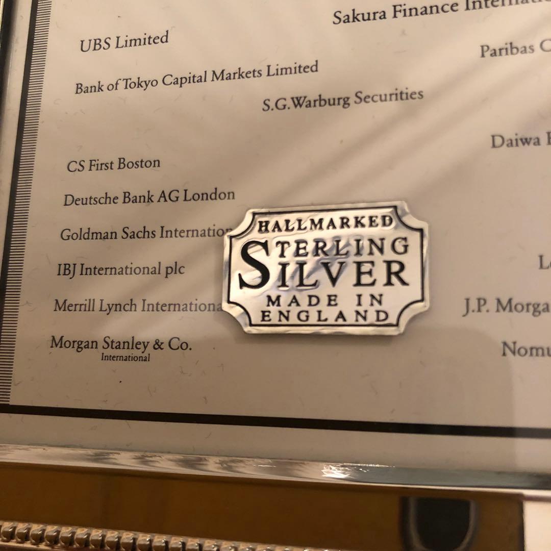 マッピン&ウェッブ　シルバーフォトフレーム 写真立て