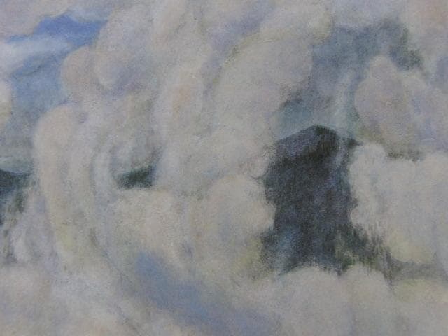 樋口辰志、【くも】、希少な額装用画集画、新品高級額 額装付、状態良好