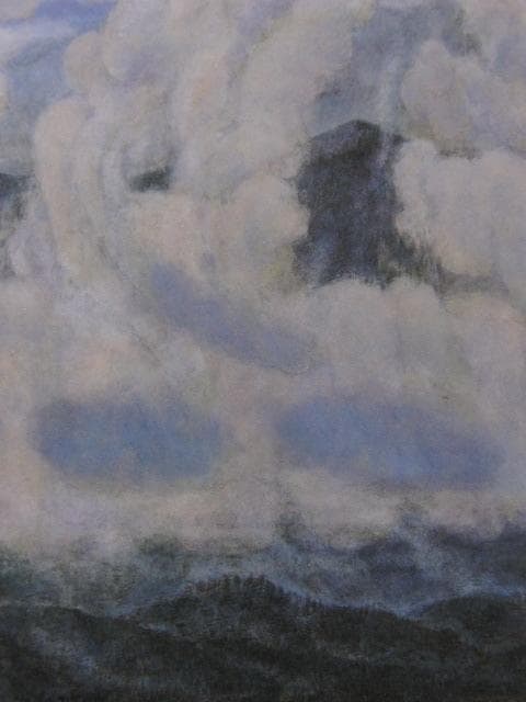 樋口辰志、【くも】、希少な額装用画集画、新品高級額 額装付、状態良好